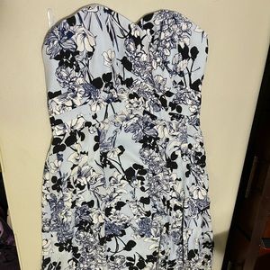Express Strapless Floral dress